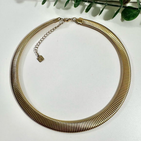 💛Park Lane Omega Chain Choker Collar Necklace - Picture 1 of 8